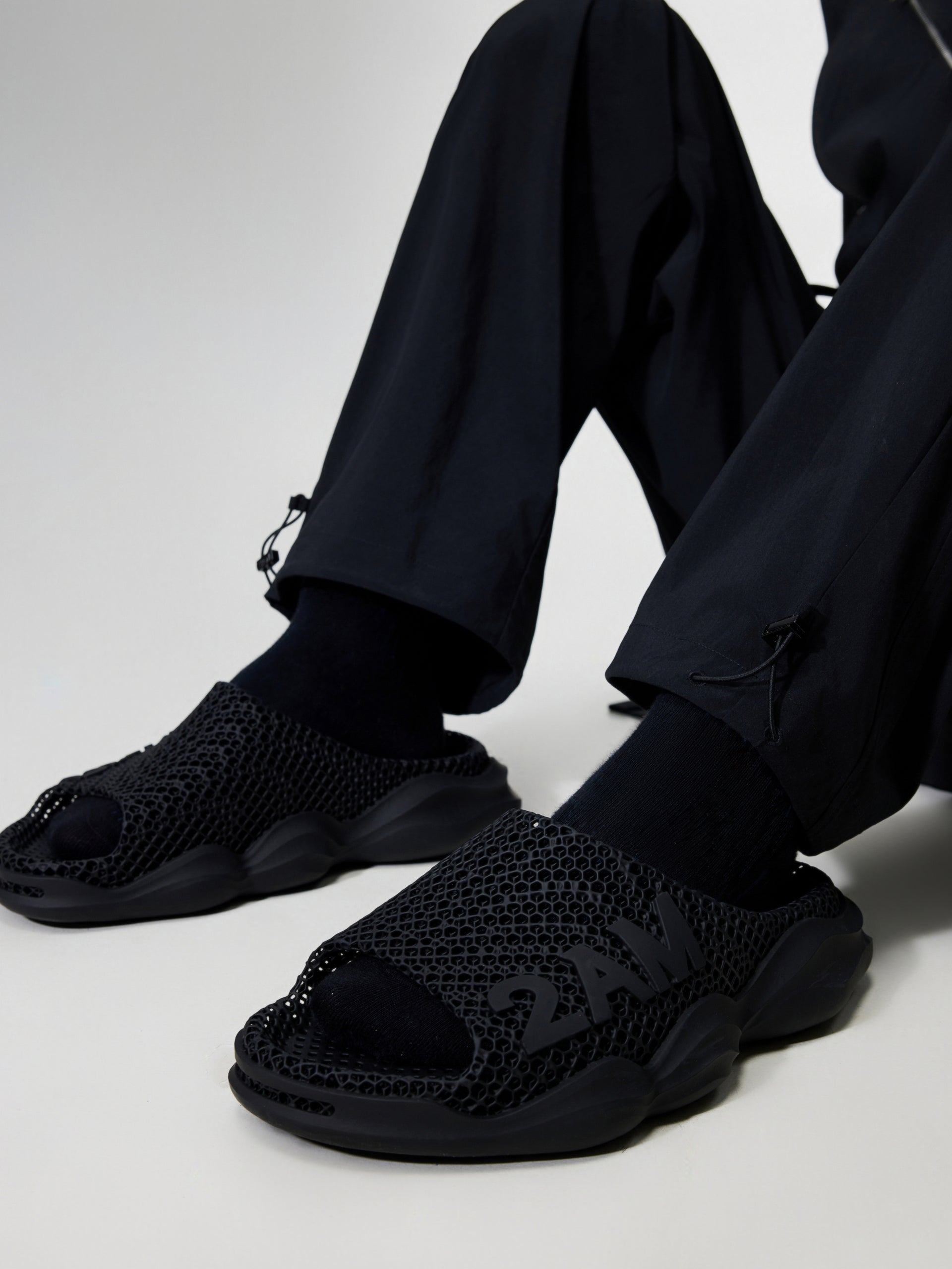 Surfer 3D Printed Slipper Black