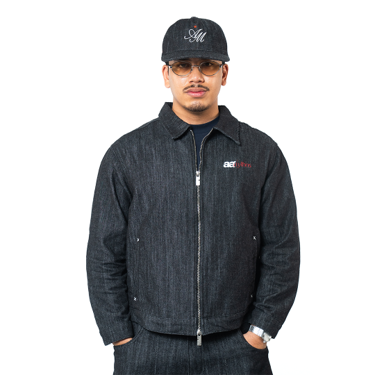 AA x Mythos Pinstripe Denim Cap