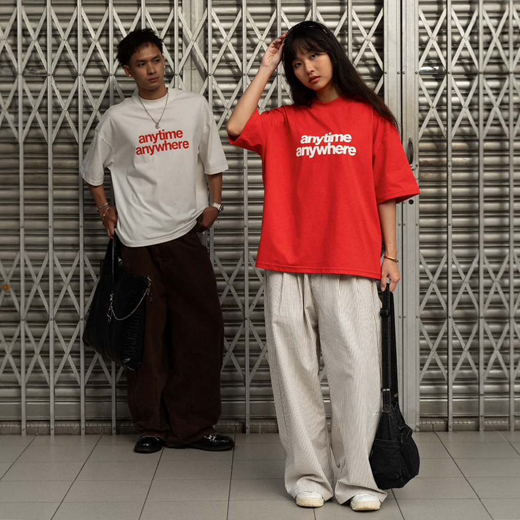 A.A Black Stripe Loose Pants