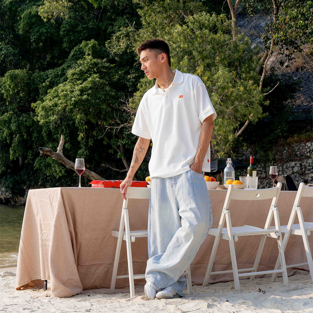 A.A Seasoned Wash Baggy Pants