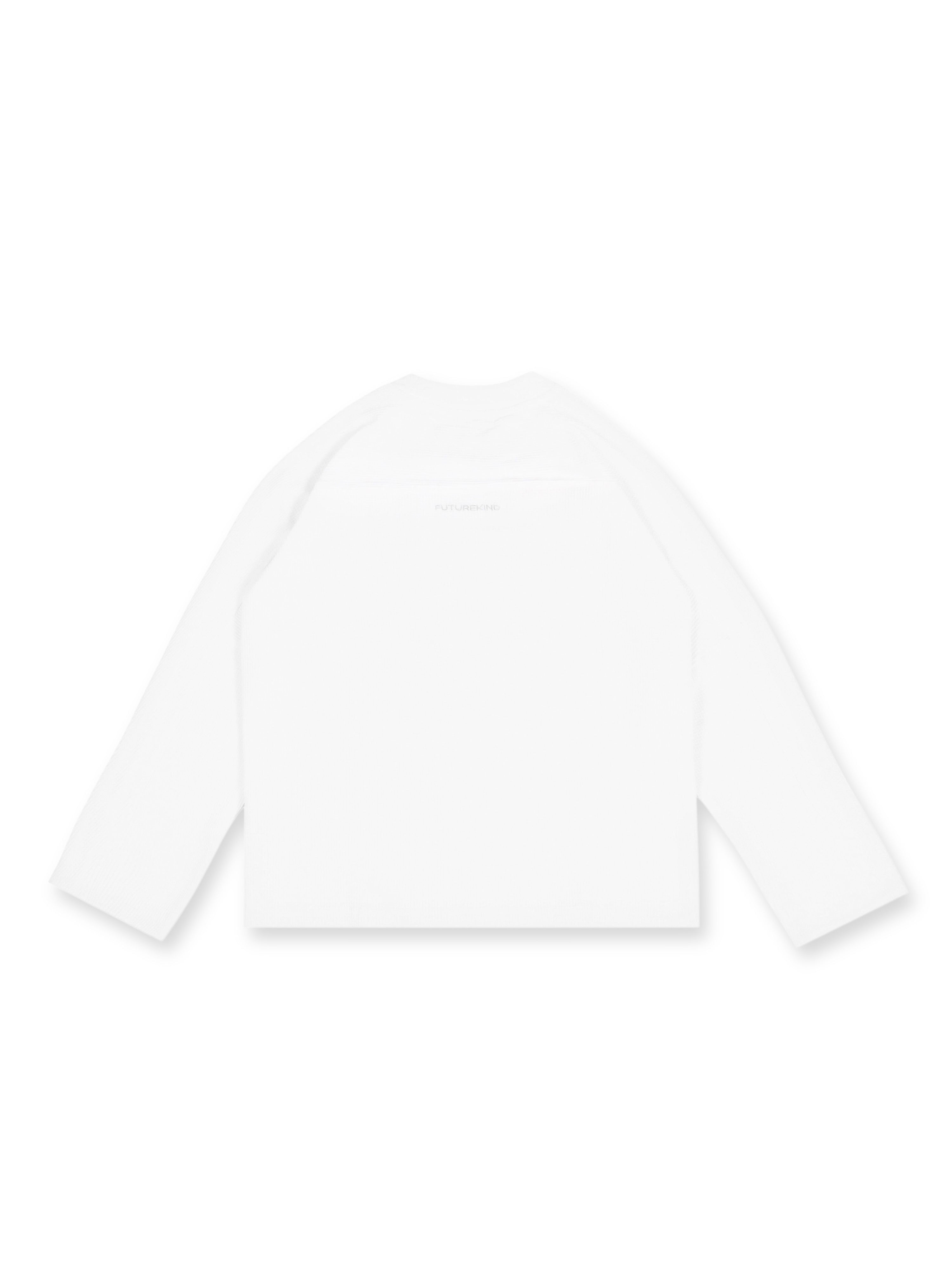 Waffle Structural Long Sleeve White