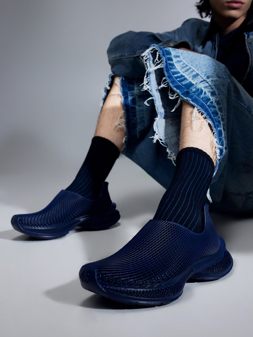 Evolve 3D Printed Sneaker Navy