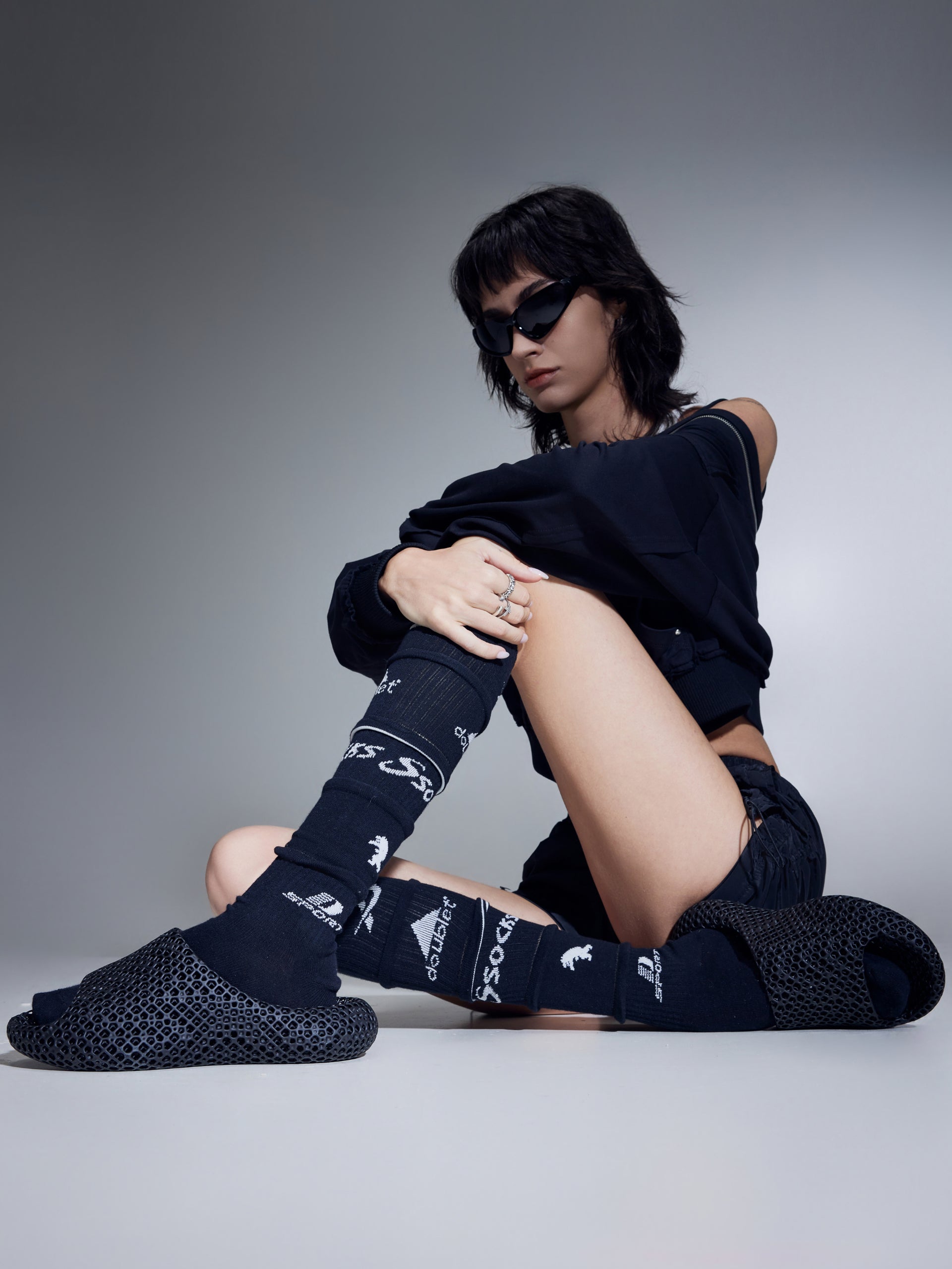 Awake 3D Printed Slipper Black