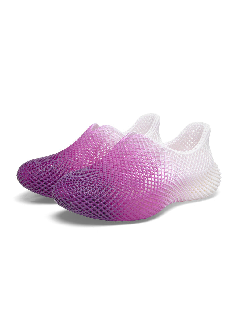 CrissCross 3D Printed Ombre Sneaker Ombre Purple