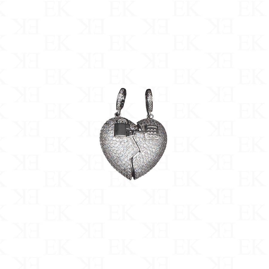 Couple Heart Pendant Necklace