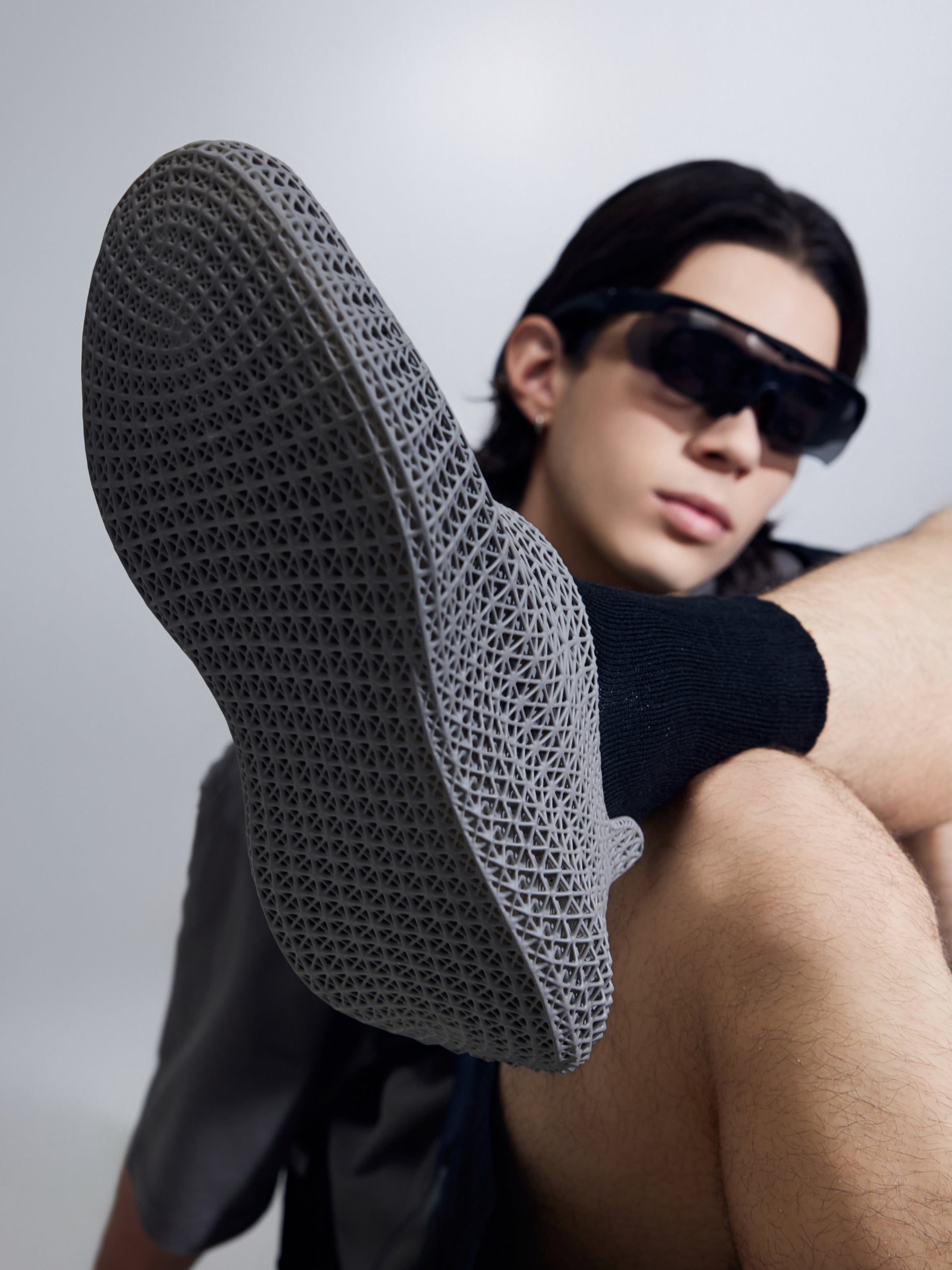 Rocker 3D Printed Sneaker Gray