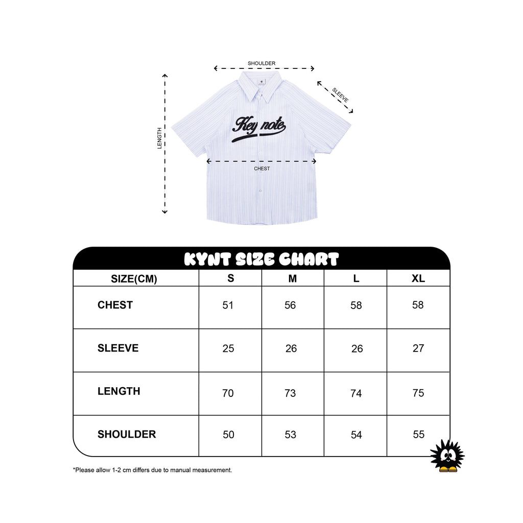 Logo Striped Shirt Blue