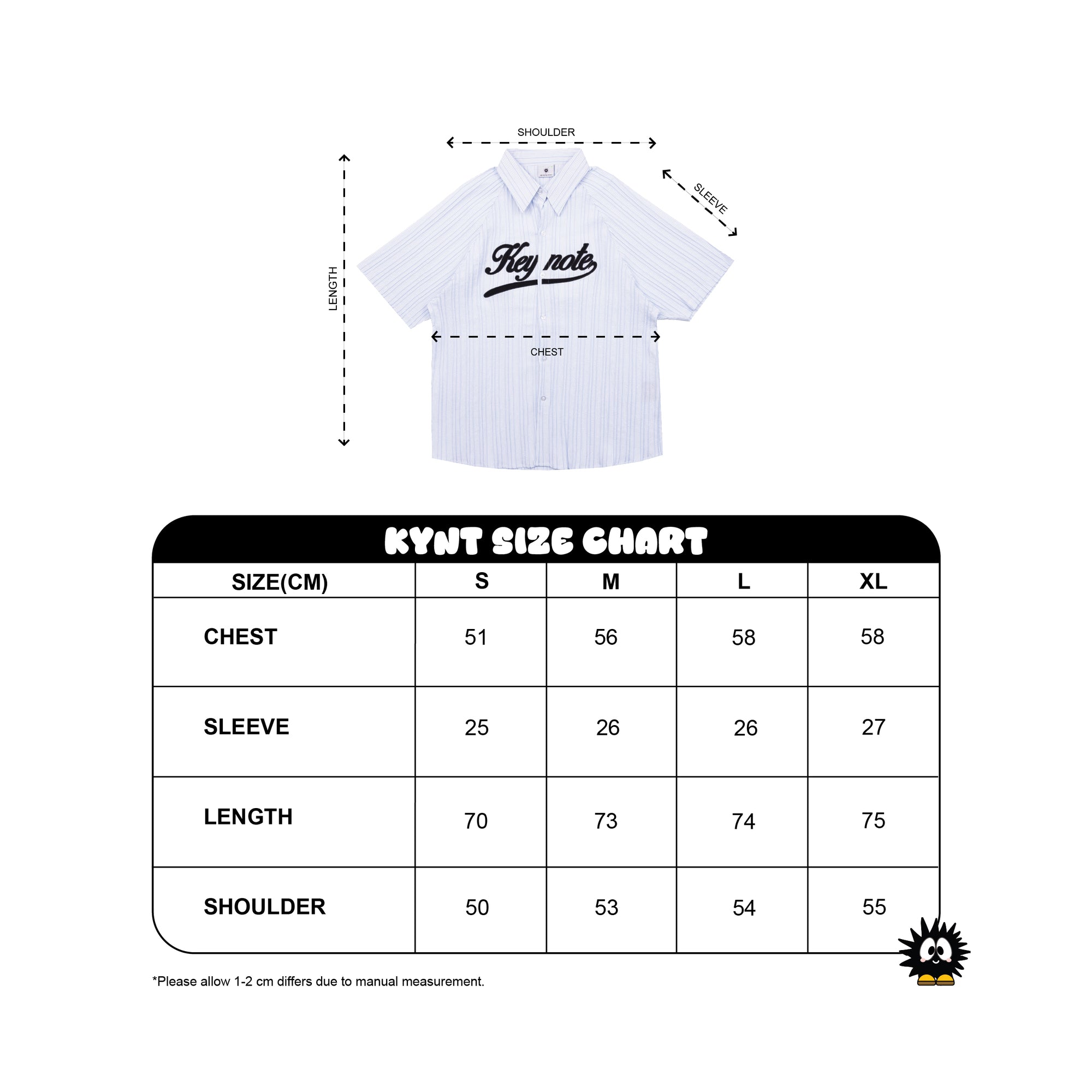 Logo Striped Shirt Blue