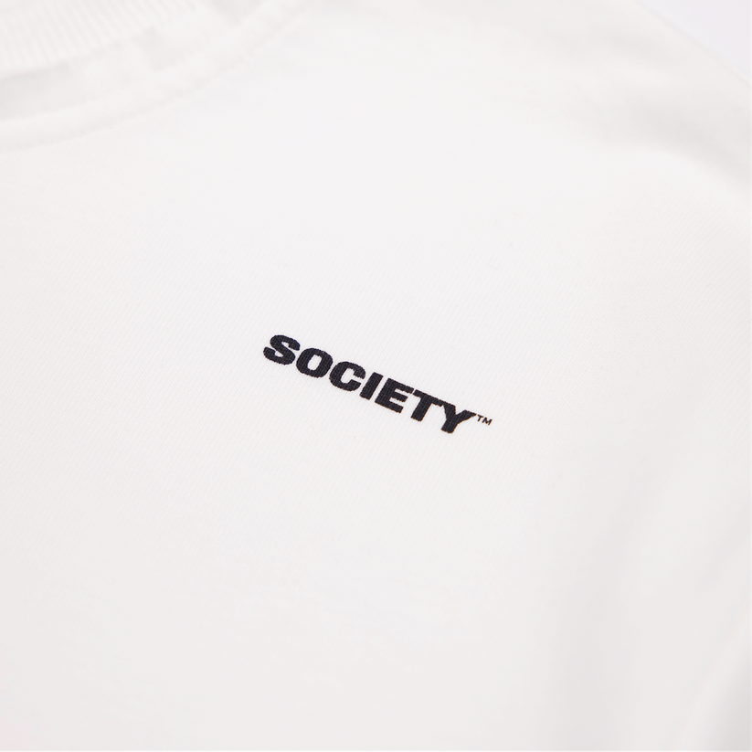 Raw Edge Washed Uniform T-Shirt White