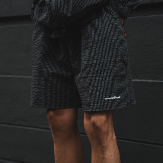 MOMO Checkered Track Shorts
