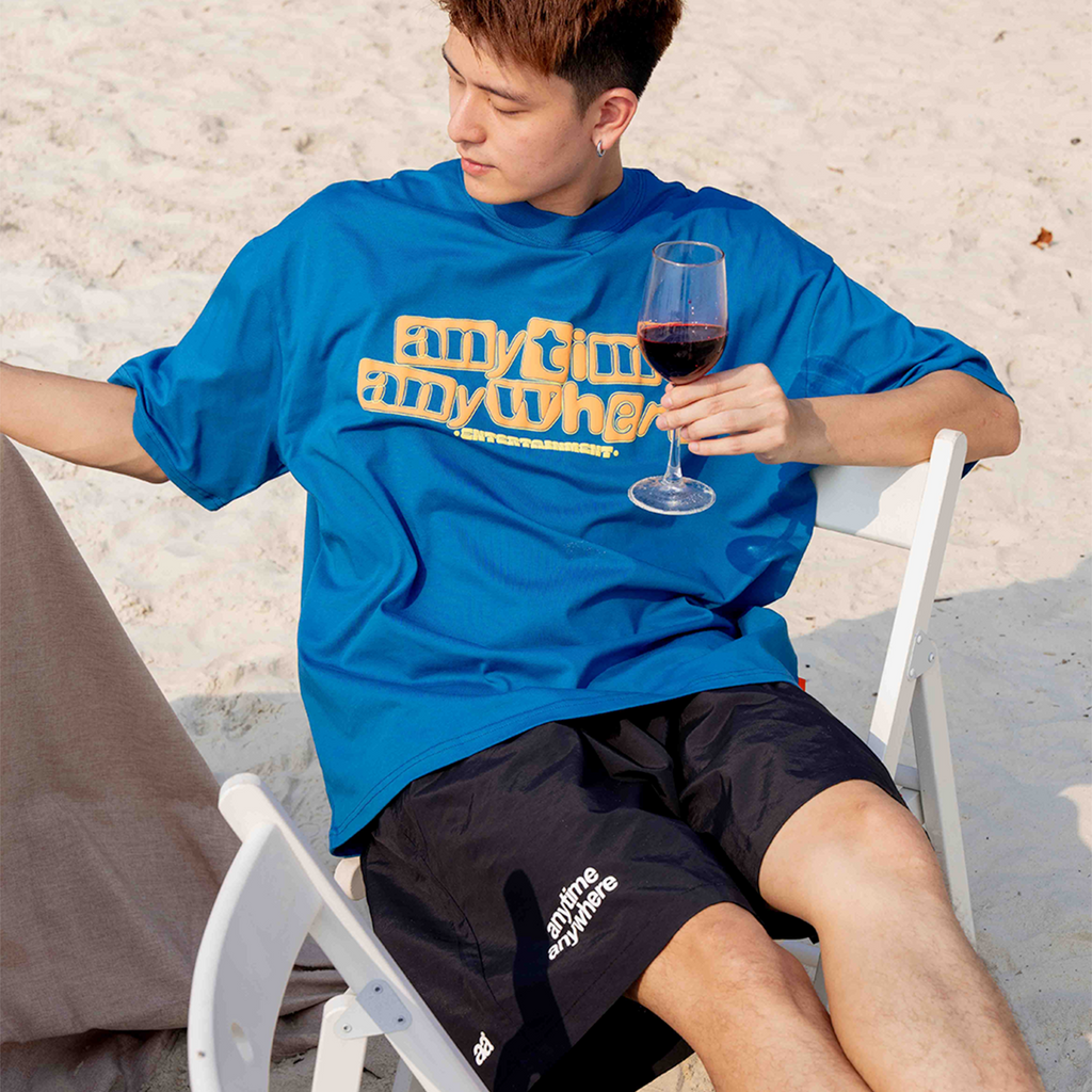 A.A Nylon Button-Fly Short - Black