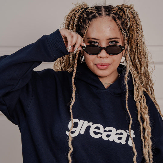 A.A sharelove Greaat Hoodie Deep Navy