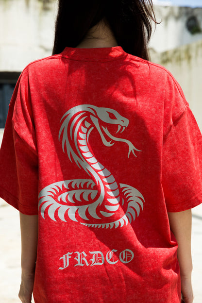 3M REFLECTIVE SNAKE WASHED RED TEE