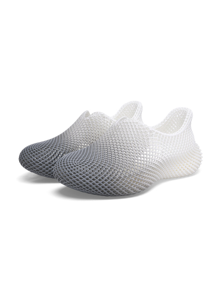 CrissCross 3D Printed Ombre Sneaker Ombre Gray