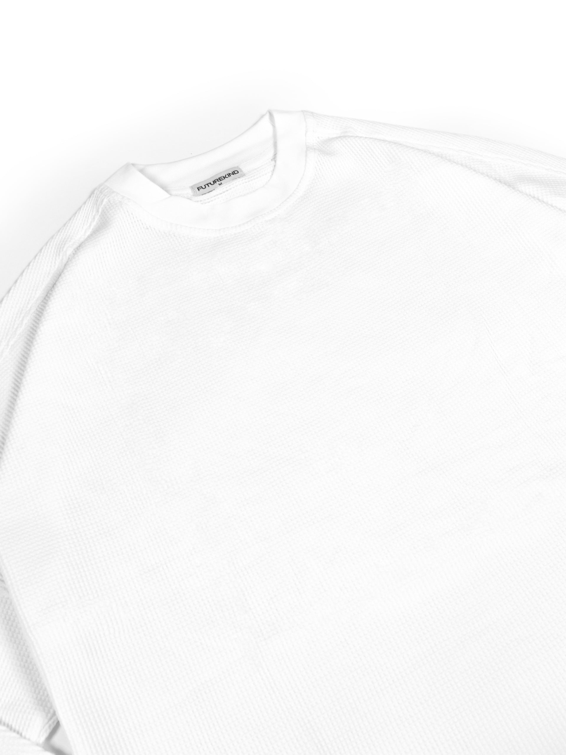 Waffle Structural Long Sleeve White