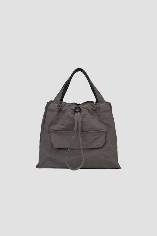 Small Classic Nylon Tote (Dark Grey)