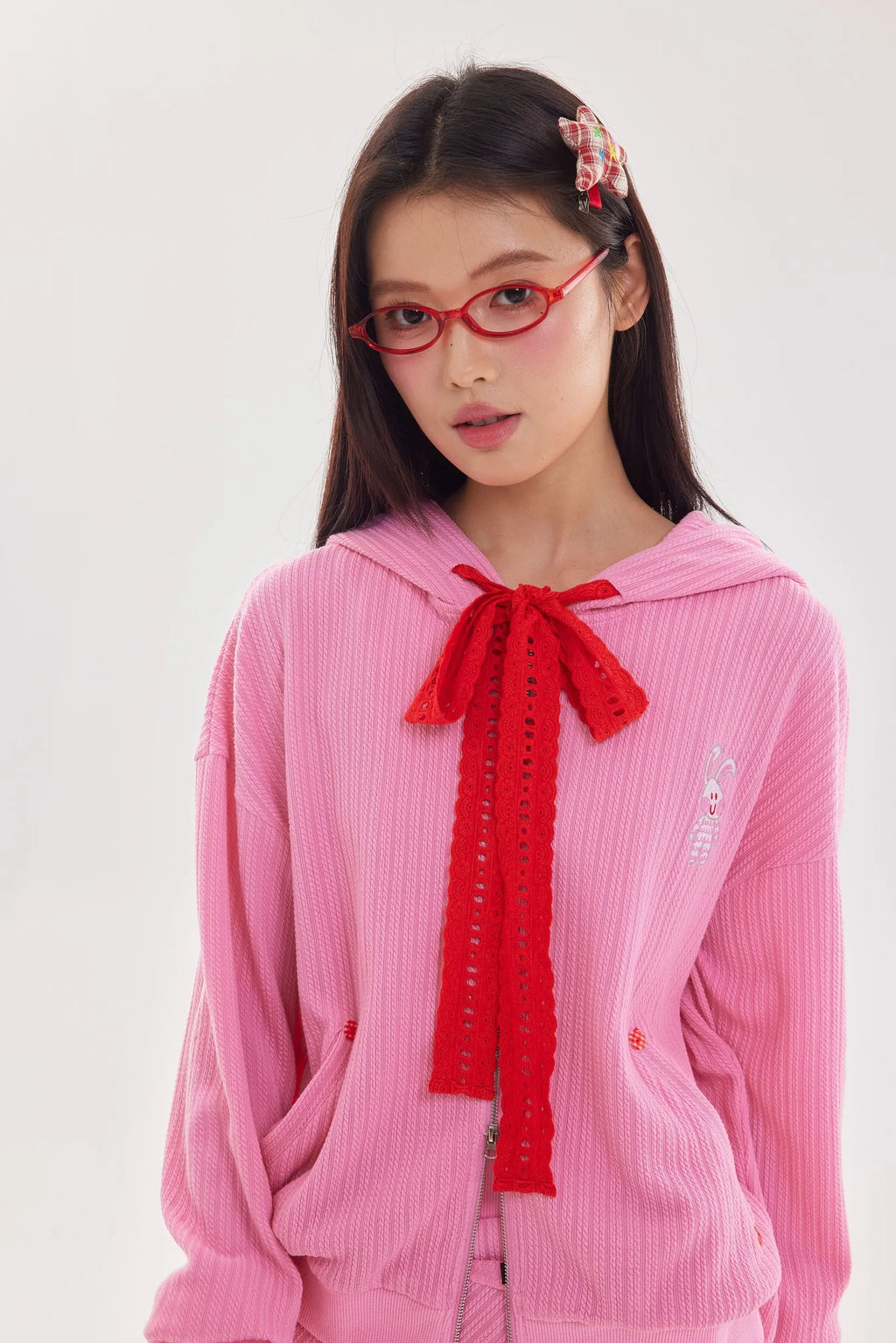 Off the Clock Hooded Jacket (Pink)