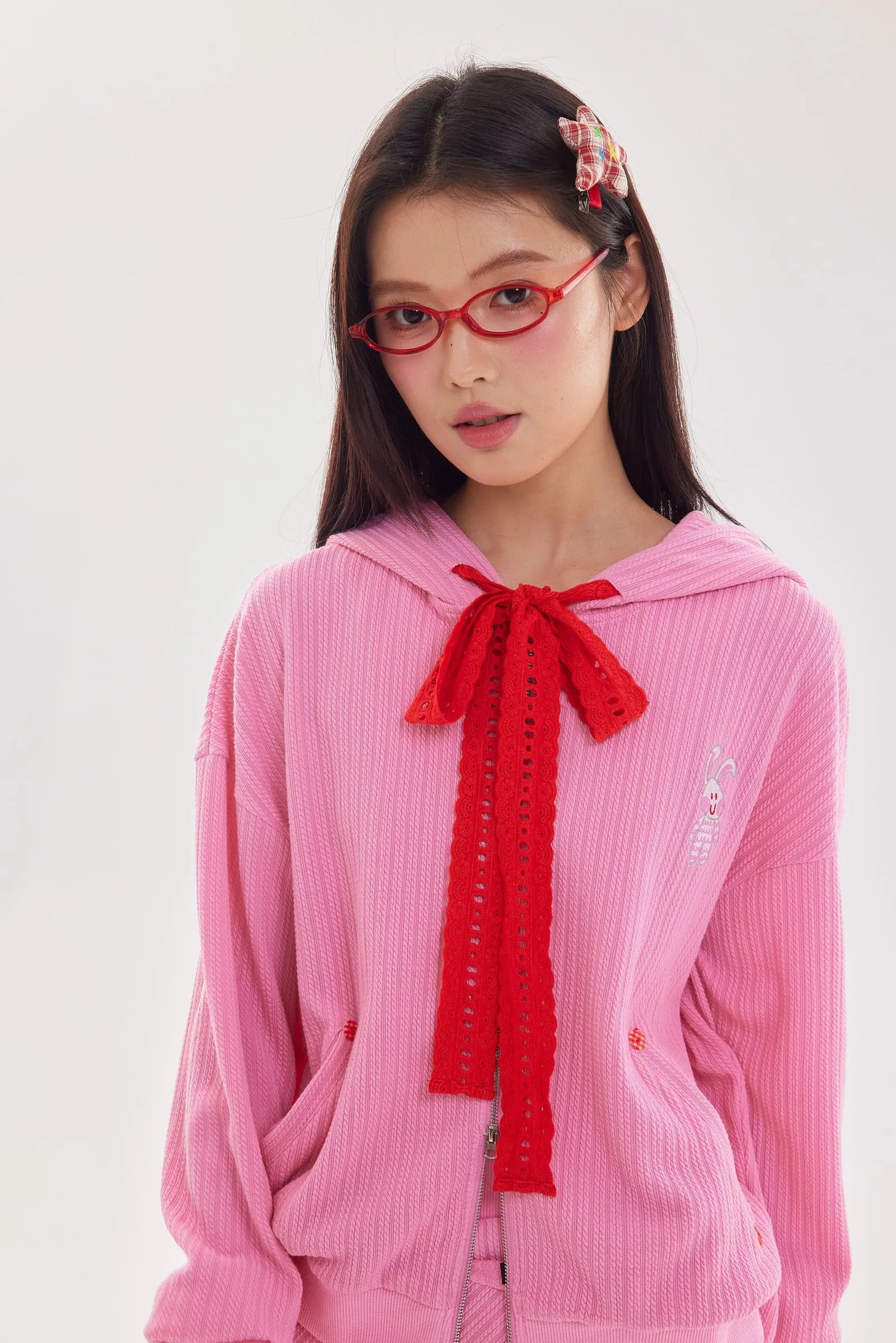 Off the Clock Hooded Jacket (Pink)