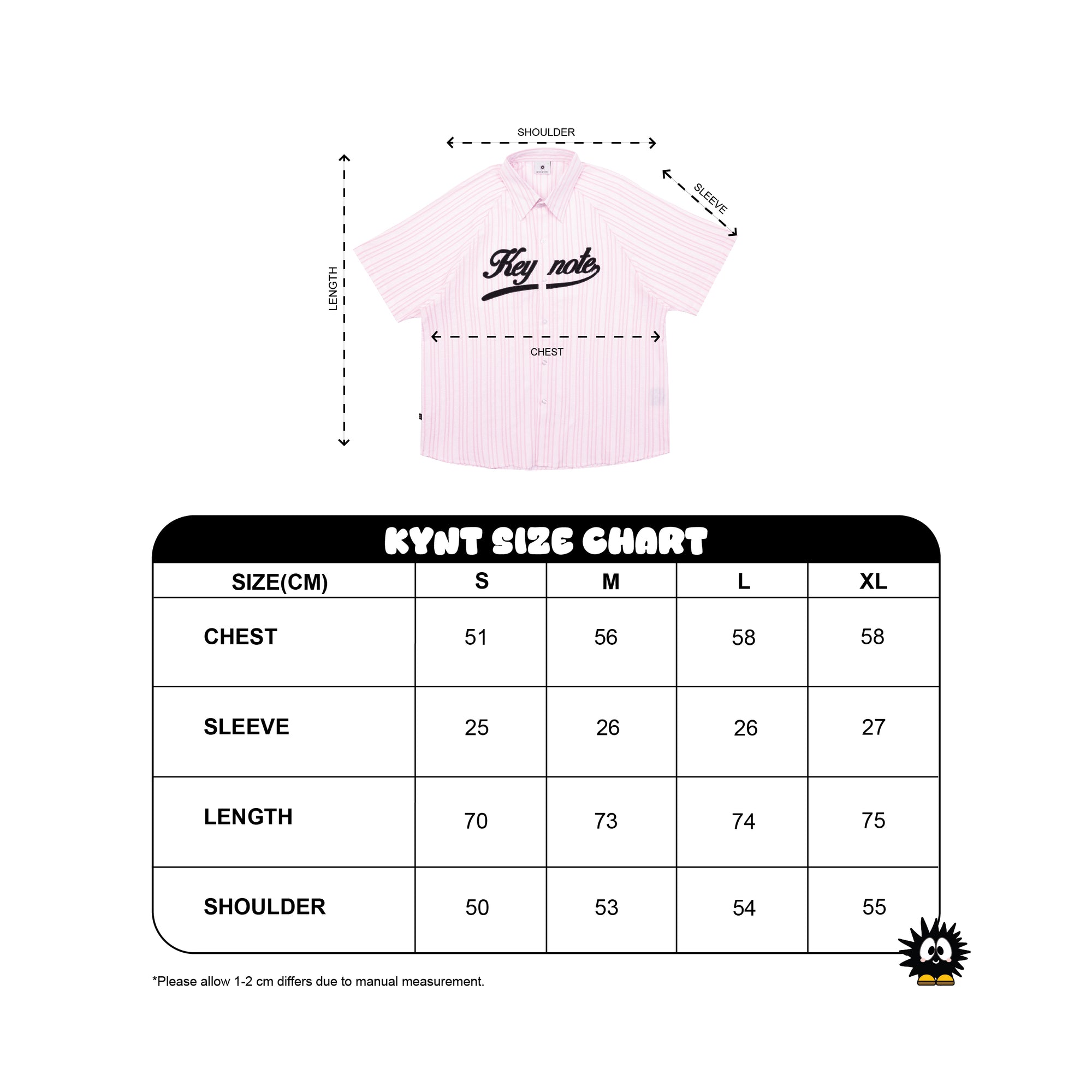 Logo Striped Shirt Pink