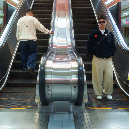 A.A Beige Baggy Pleated