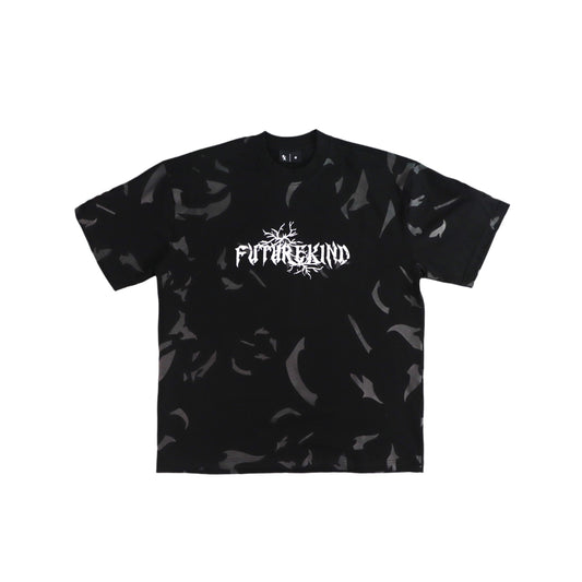 TIME CRACK ESSENTIAL BLACK TEE