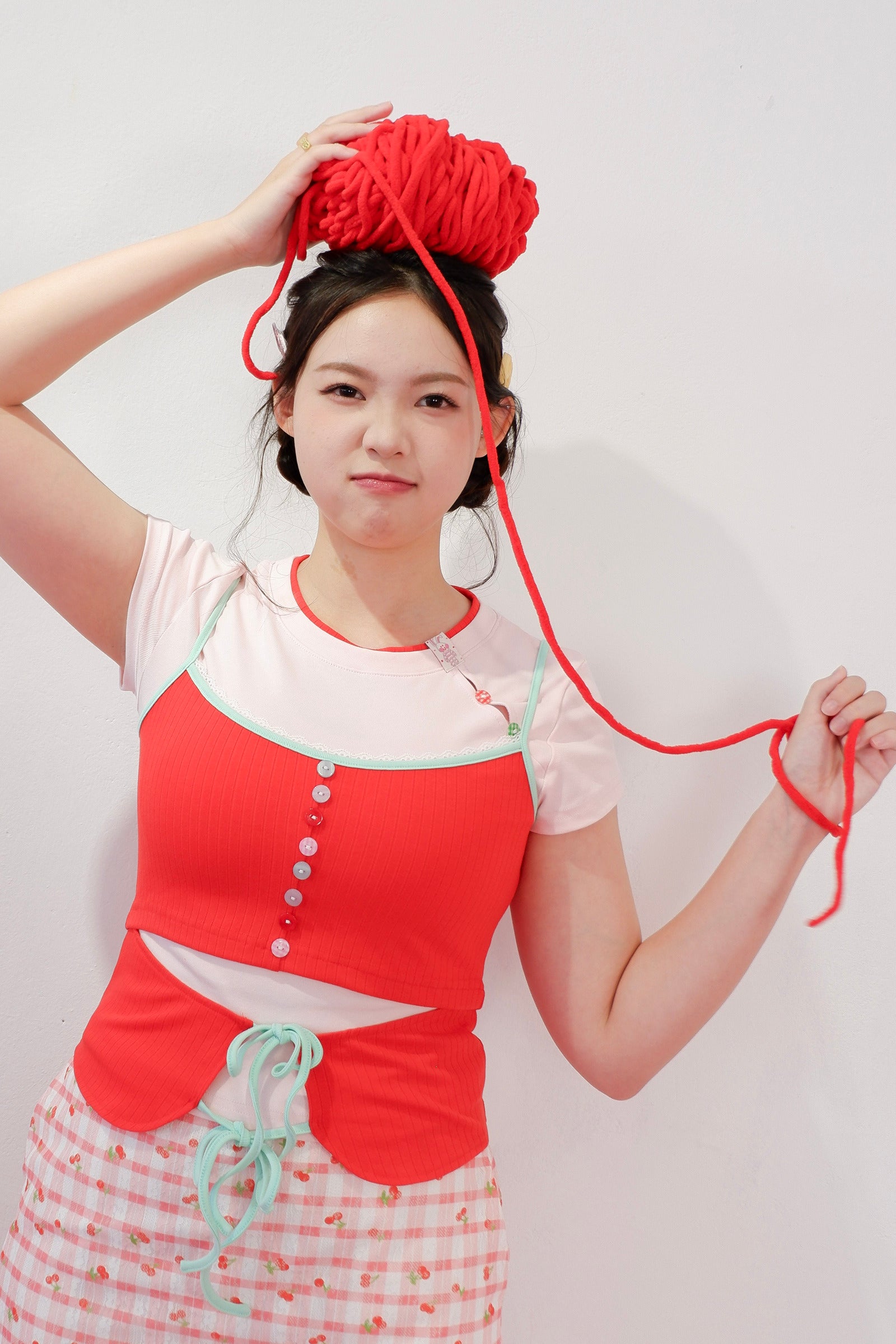 Double Scoop Camisole (Cherry Rush)