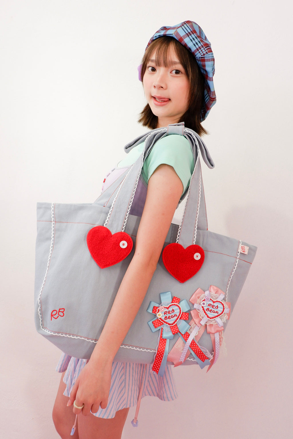 Cherry On Top Tote Bag (Blue)