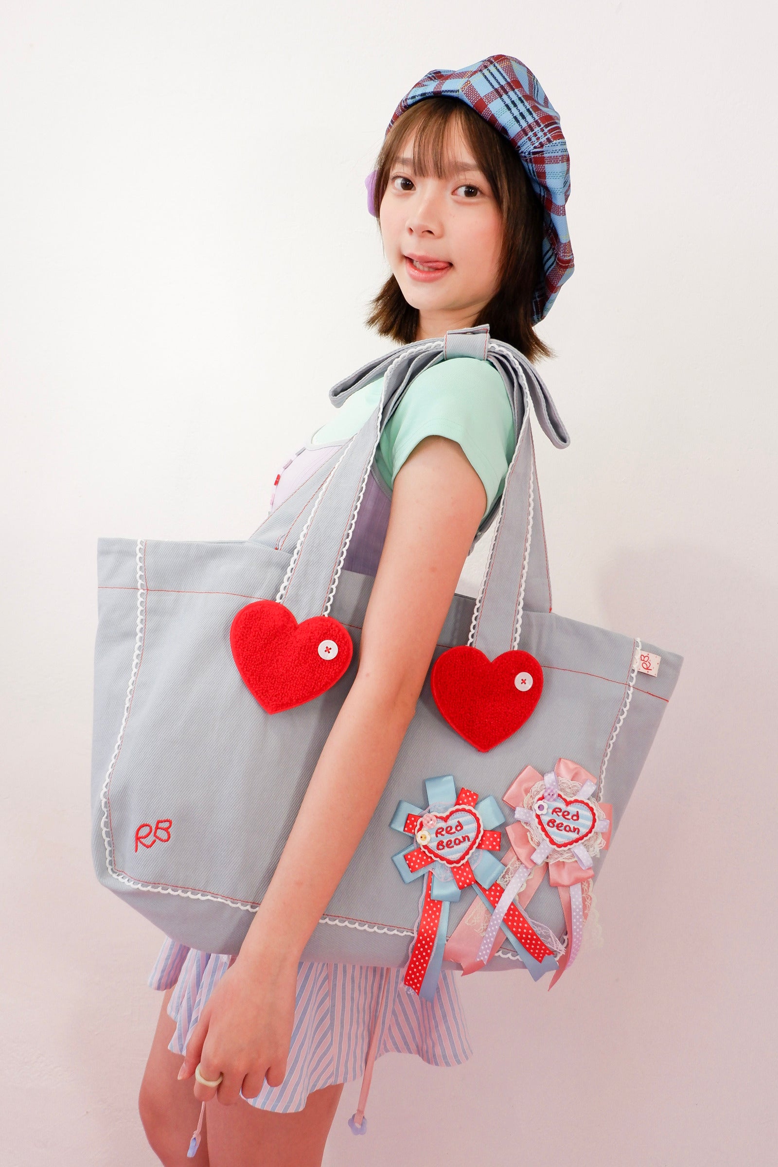 Cherry On Top Tote Bag (Blue)