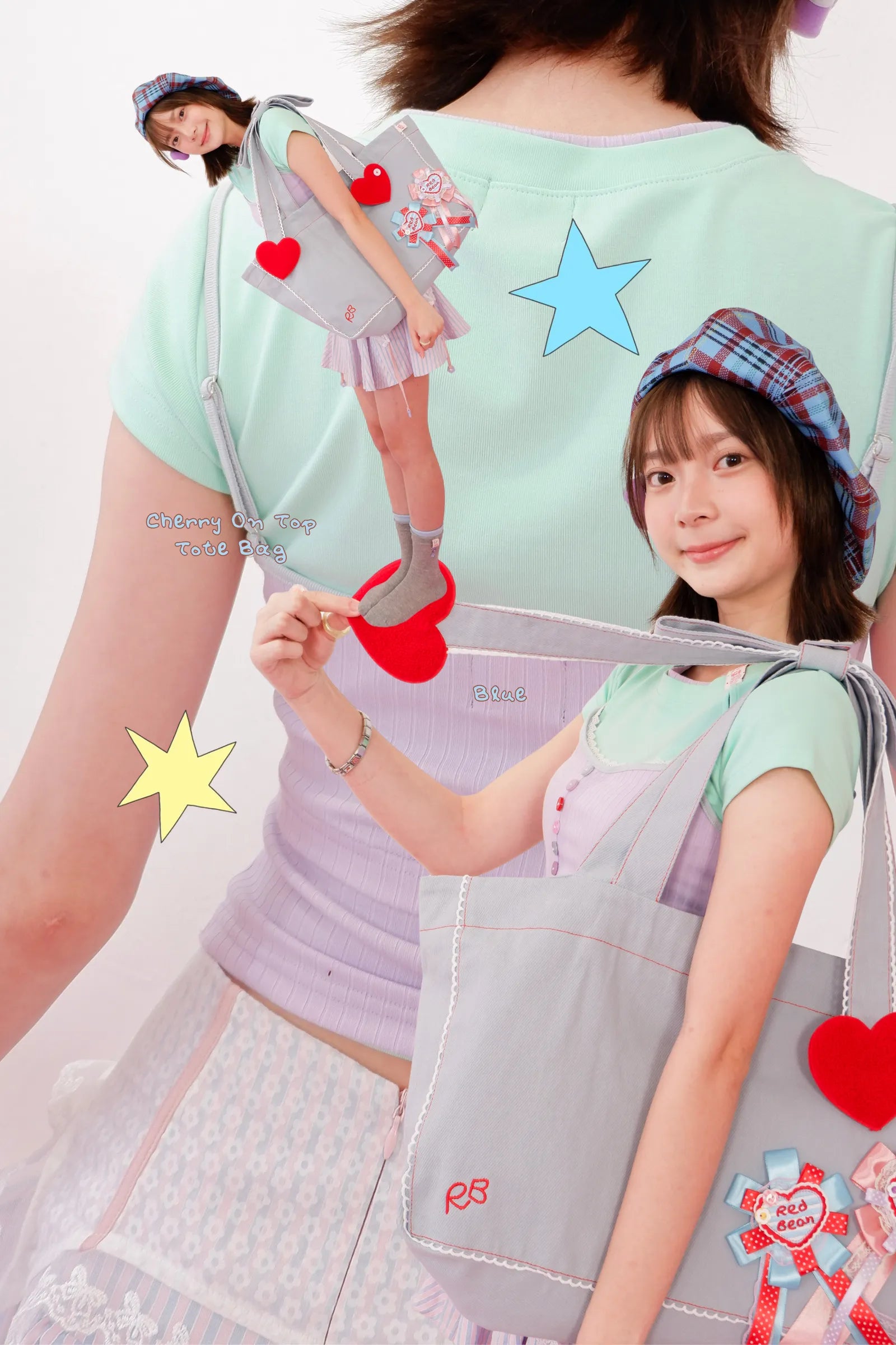 Cherry On Top Tote Bag (Blue)