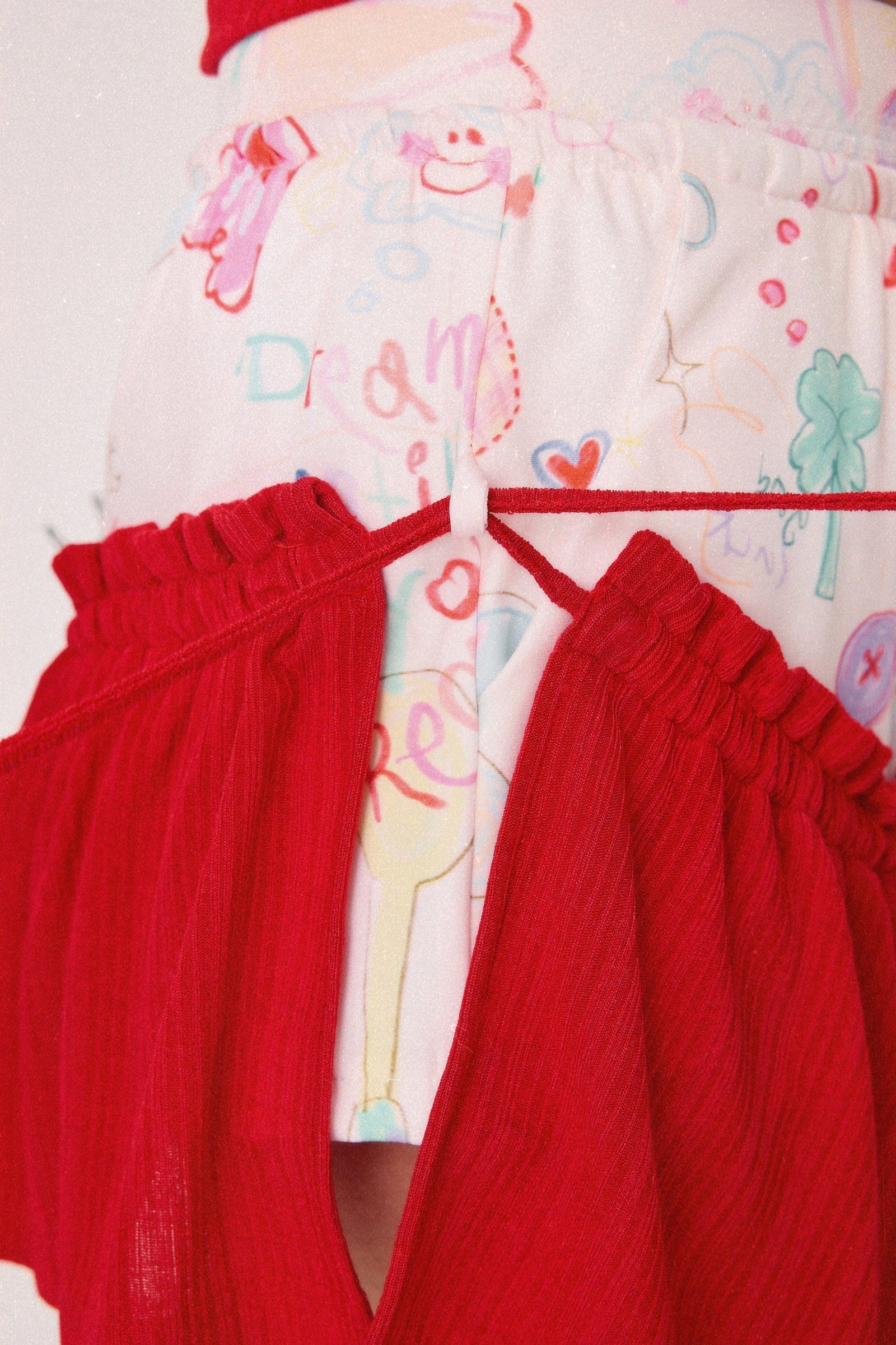 Dear Days Detachable Skorts (Red)