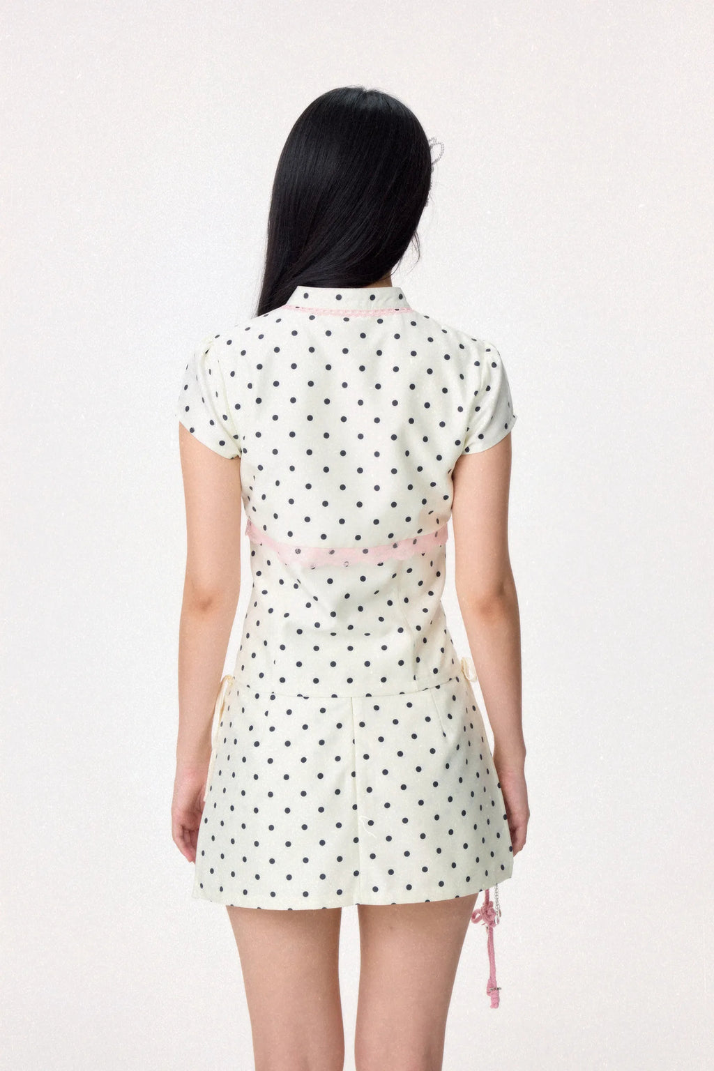 Sweetheart Cheongsam Top (White)