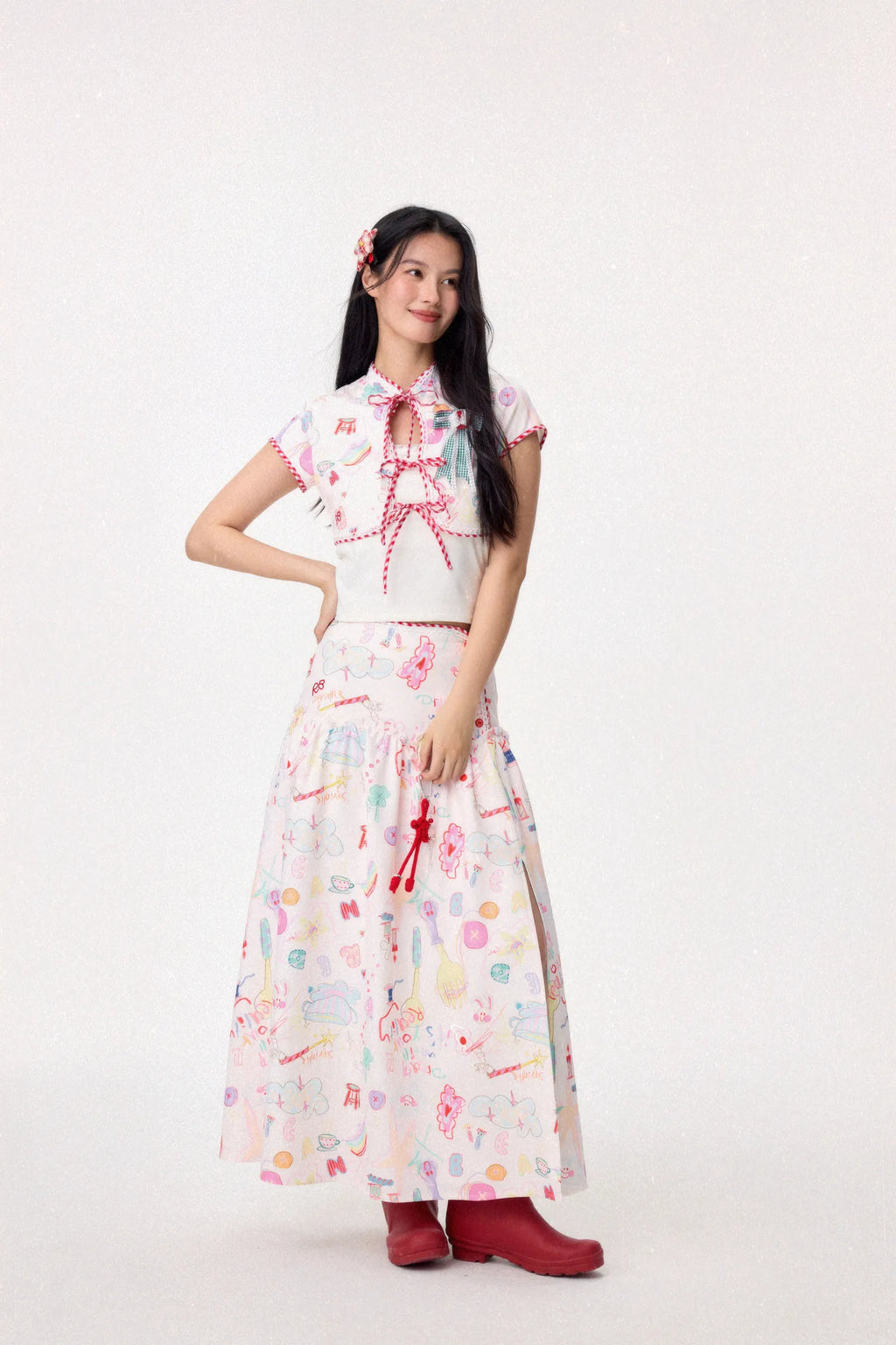 Dear Days Maxi Skirt (Cream)