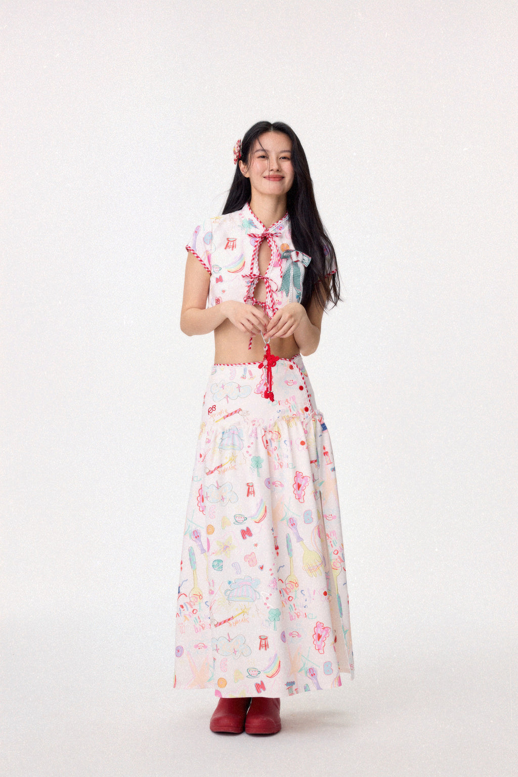 Dear Days Maxi Skirt (Cream)