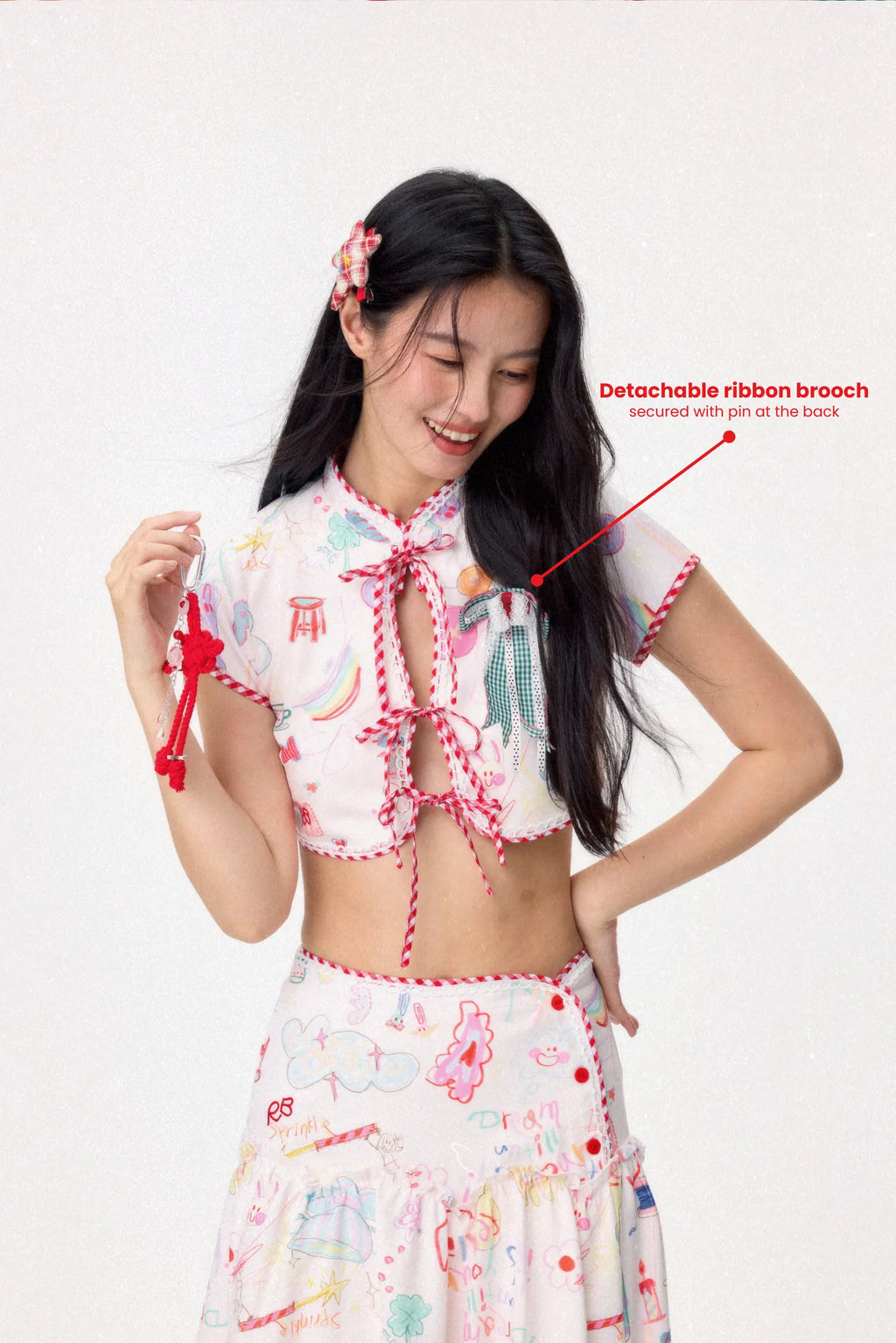 Dear Days Cheongsam Top (Cream)