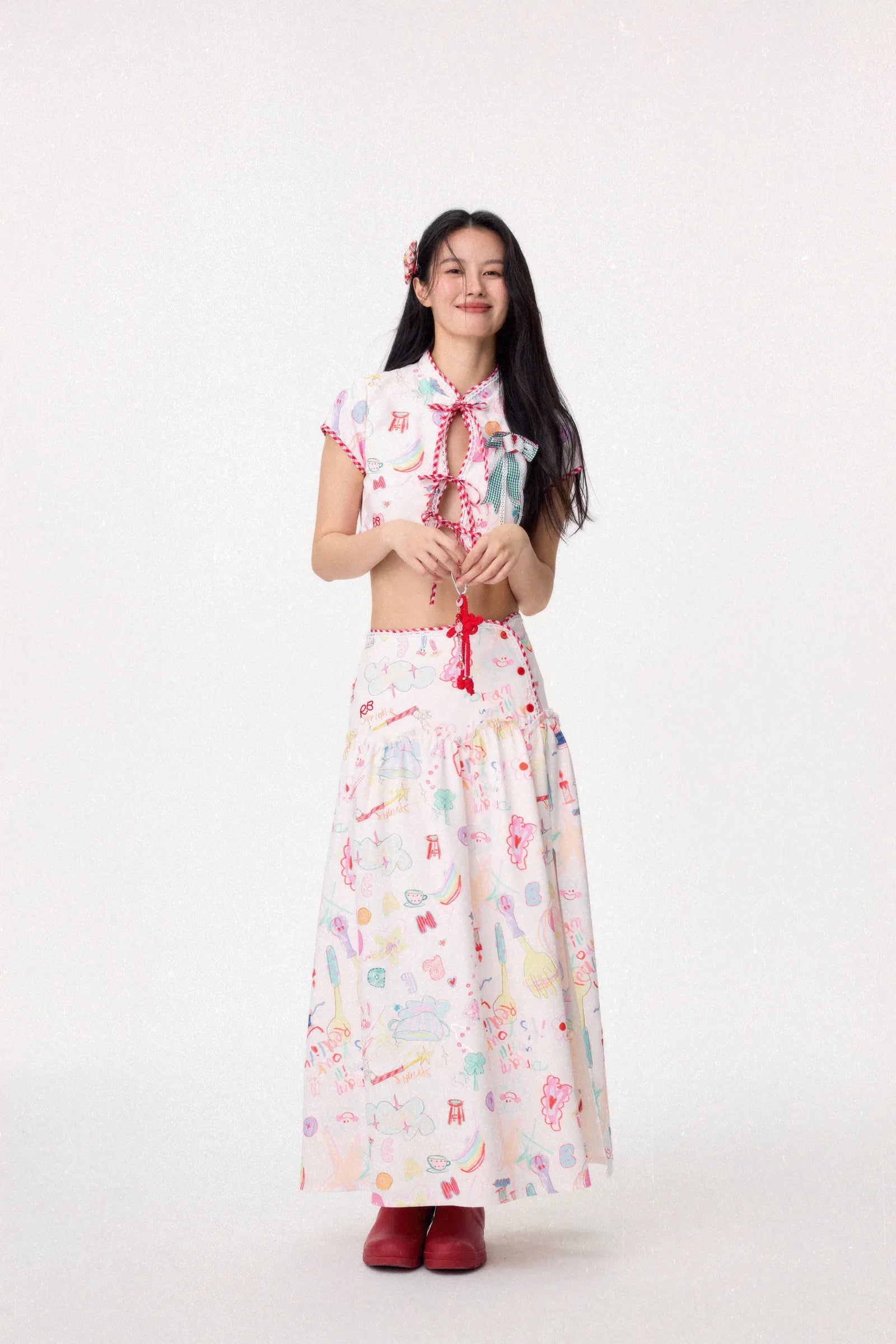Dear Days Cheongsam Top (Cream)