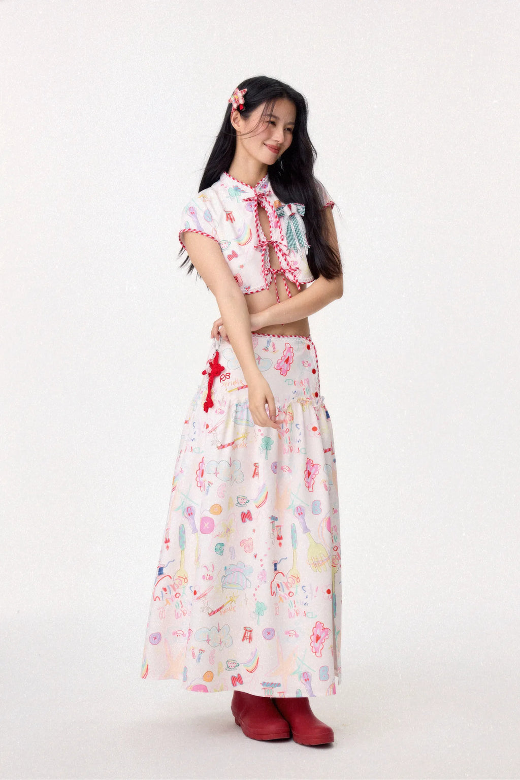 Dear Days Cheongsam Top (Cream)