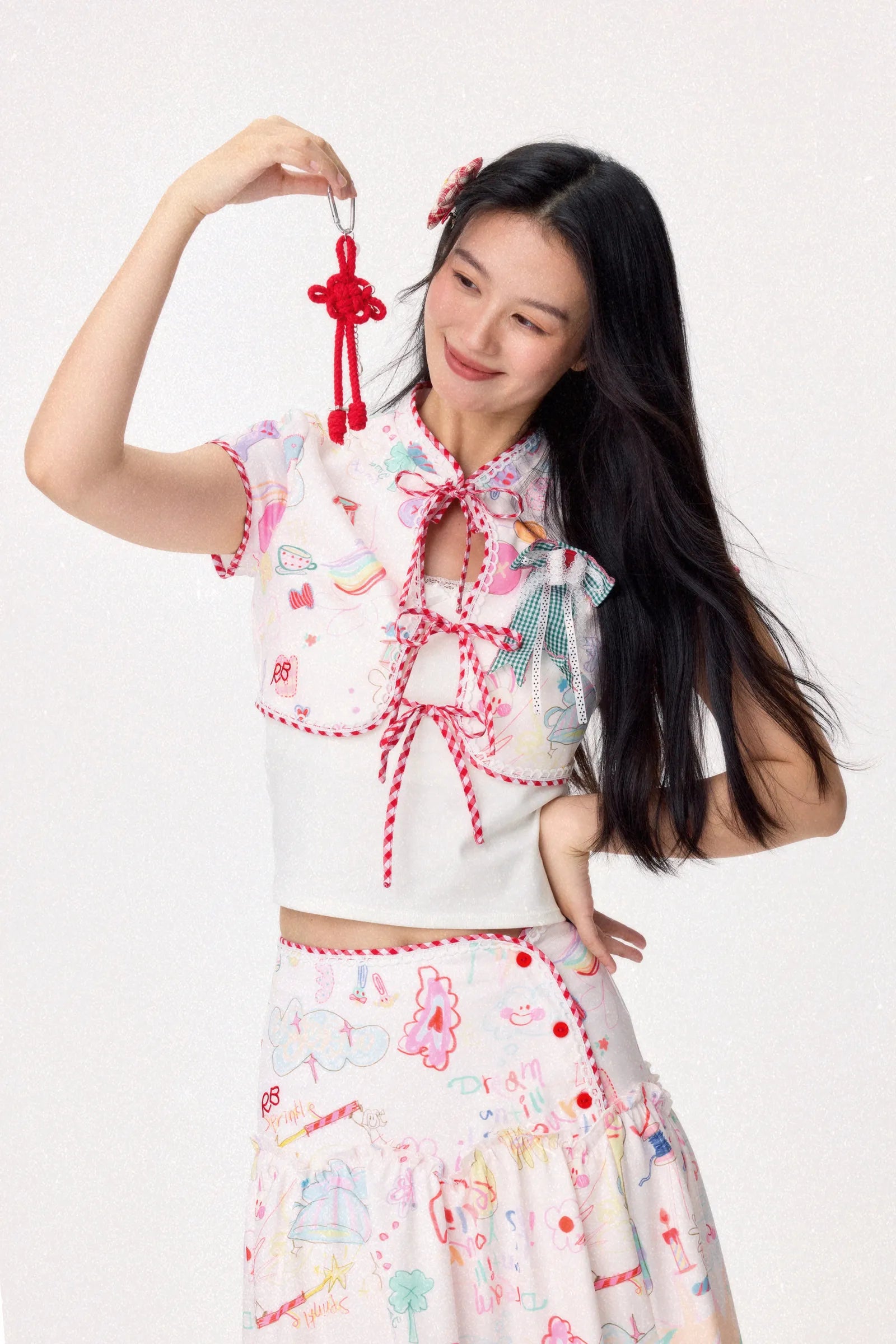 Dear Days Cheongsam Top (Cream)