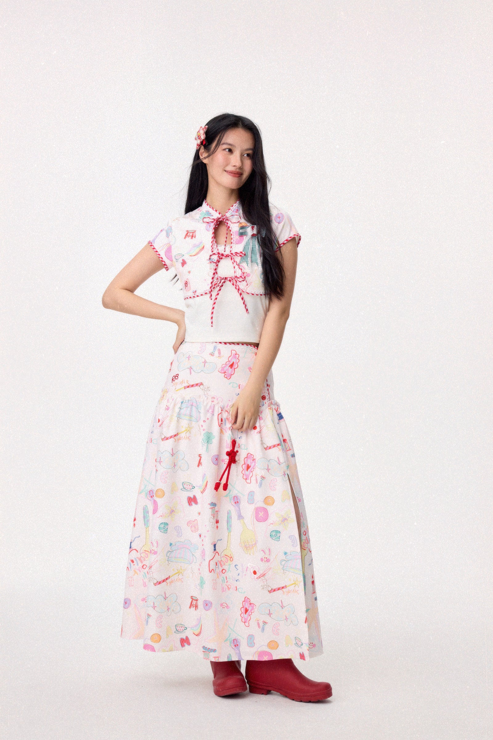Dear Days Cheongsam Top (Cream)