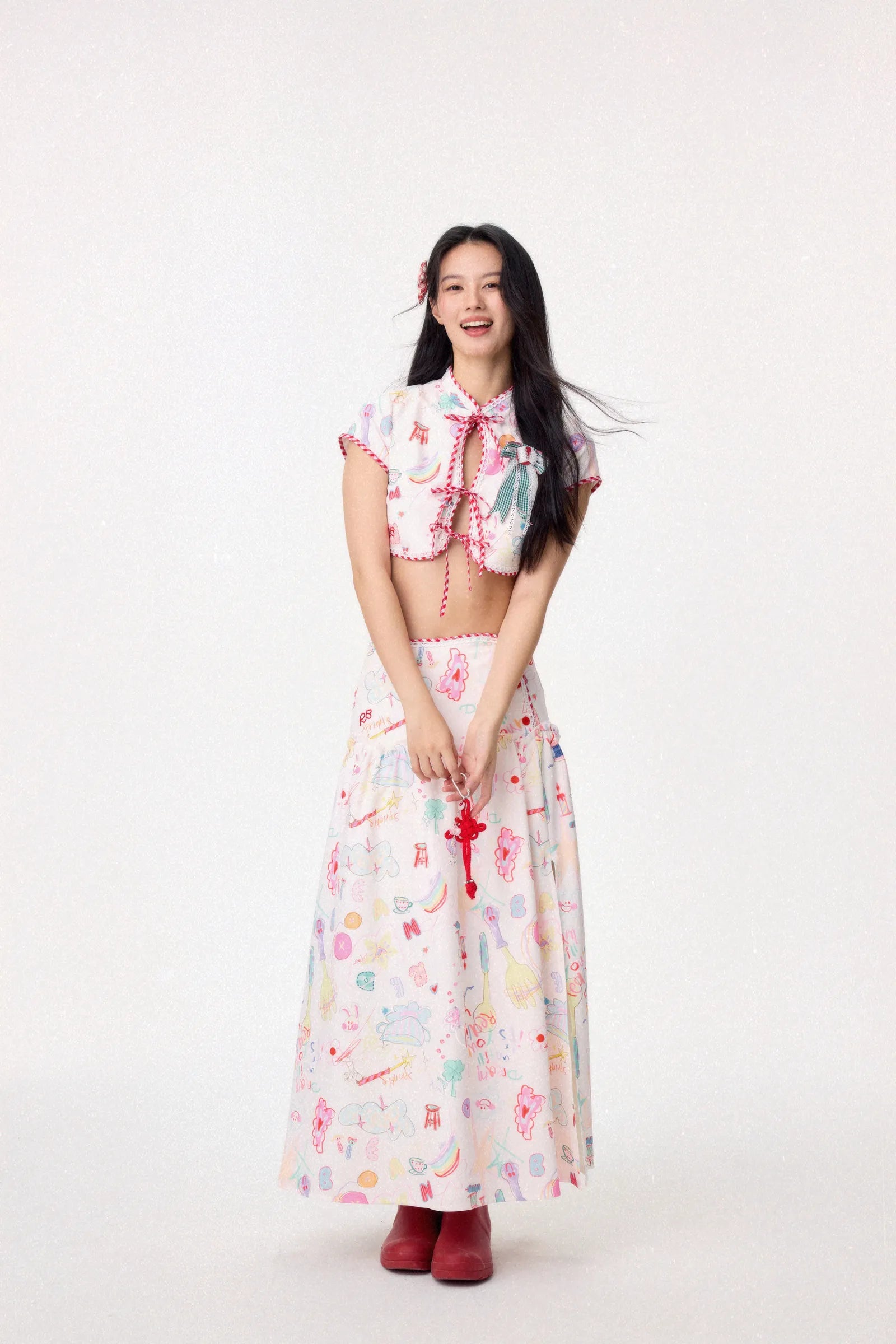 Dear Days Cheongsam Top (Cream)