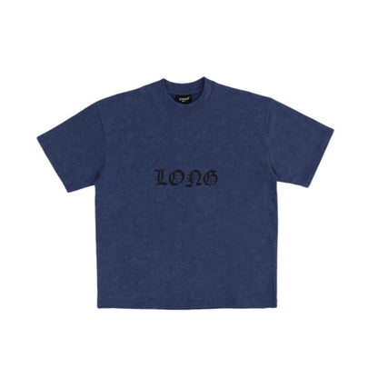 DARK DRAGON STONED WASH BLUE TEE
