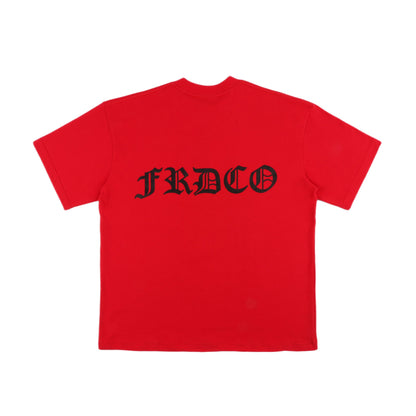 DOG HEAD LOGO RED TEE