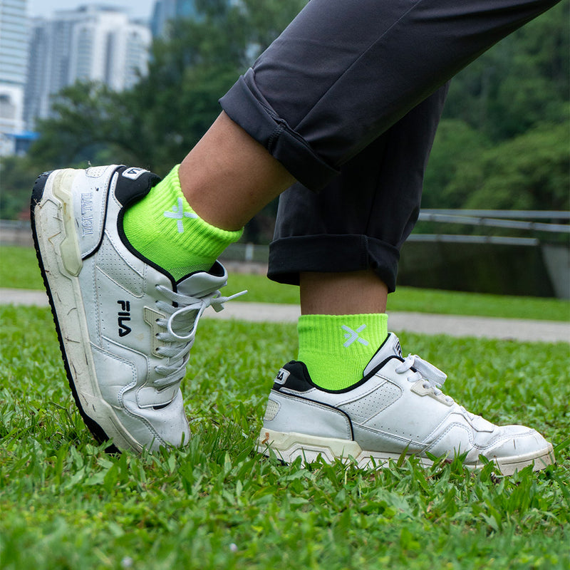 A10 Neon Yellow - Ankle