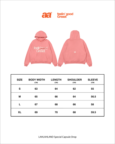 A.A Feelin’ Greaat Hoodie - Coral Pink