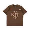 Typeface Embroidery Patches Tee Brown