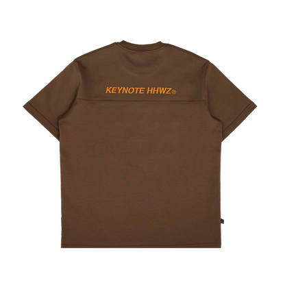 Typeface Embroidery Patches Tee Brown