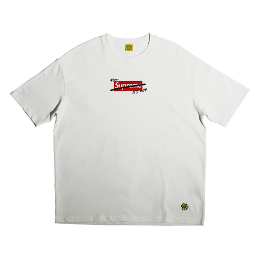 "RED FURY" Not Sup Tee | White