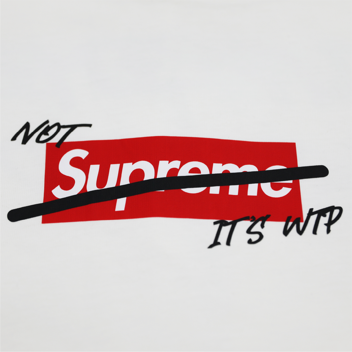 "RED FURY" Not Sup Tee | White