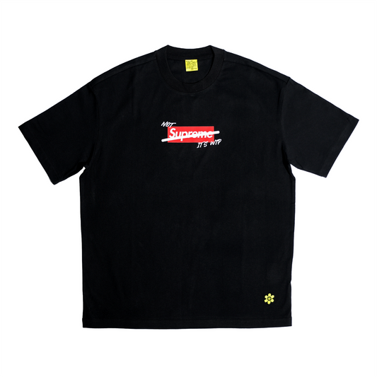 "RED FURY" Not Sup Tee | Black