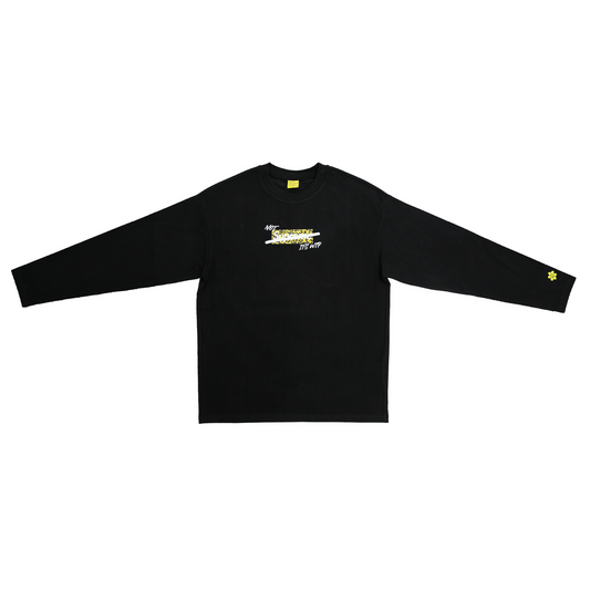 "FLASH" Not Sup L/S Tee | Black