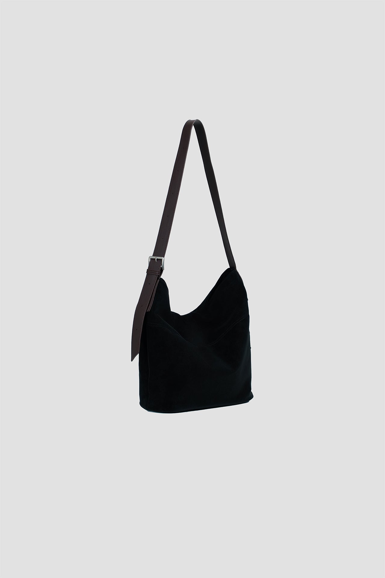 Small Soft Snow Leather Bag (Black)